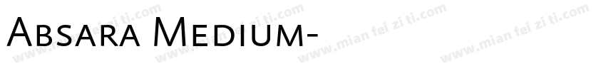 Absara Medium字体转换
